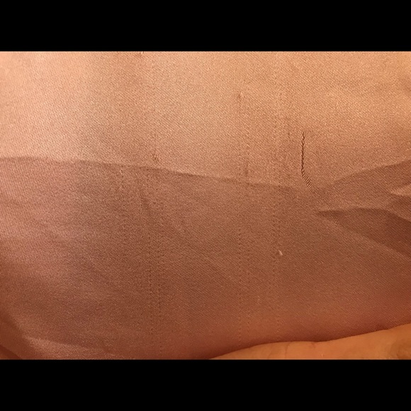 VINTAGE silky baby pink blouse with ties - Picture 5 of 6